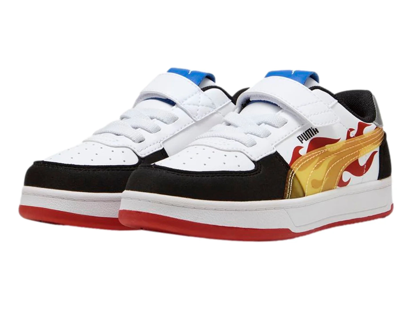 Tenis PUMA Caven 20 Hot Wheels Negro y Rojo para Niño
