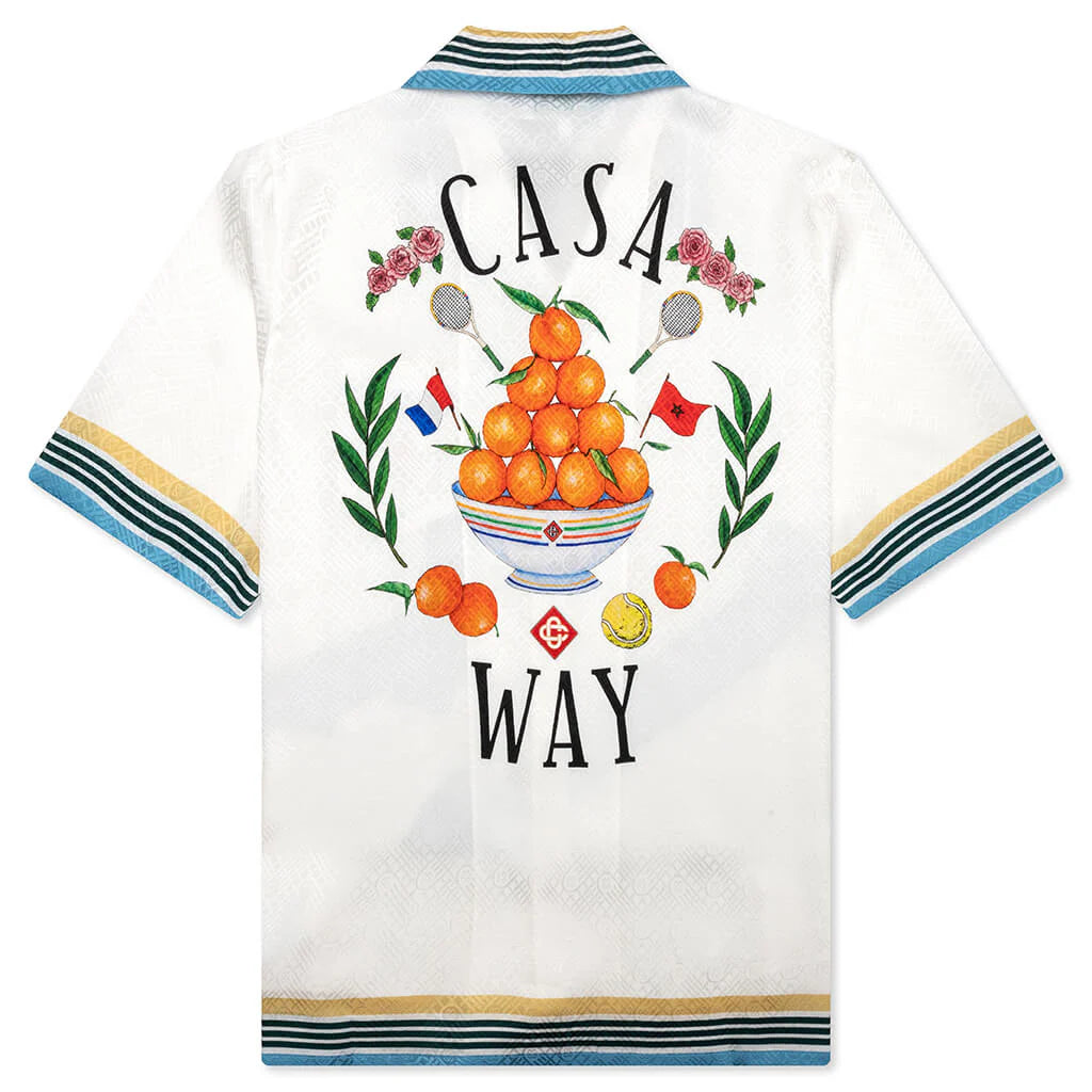 Cuban Collar Short Sleeve Shirt Casa Way