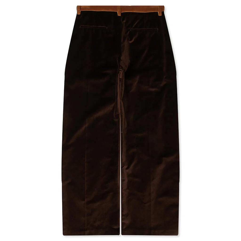 Cotton Velvet Trousers Wenge