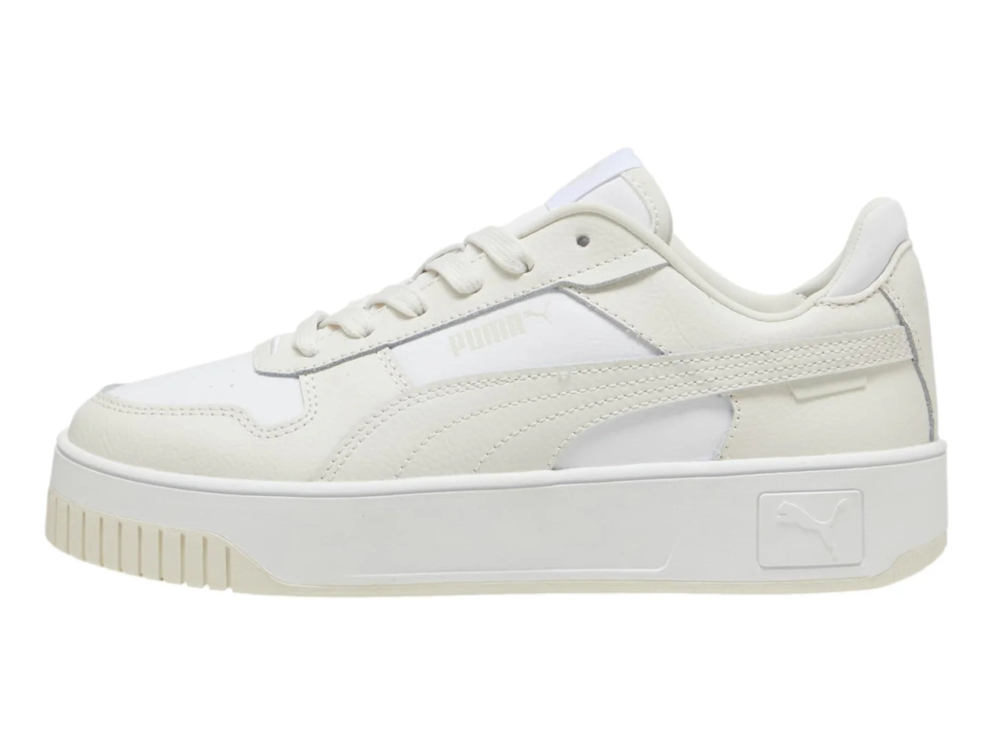 Tenis PUMA Carina Street Blanco y Gris para Mujer