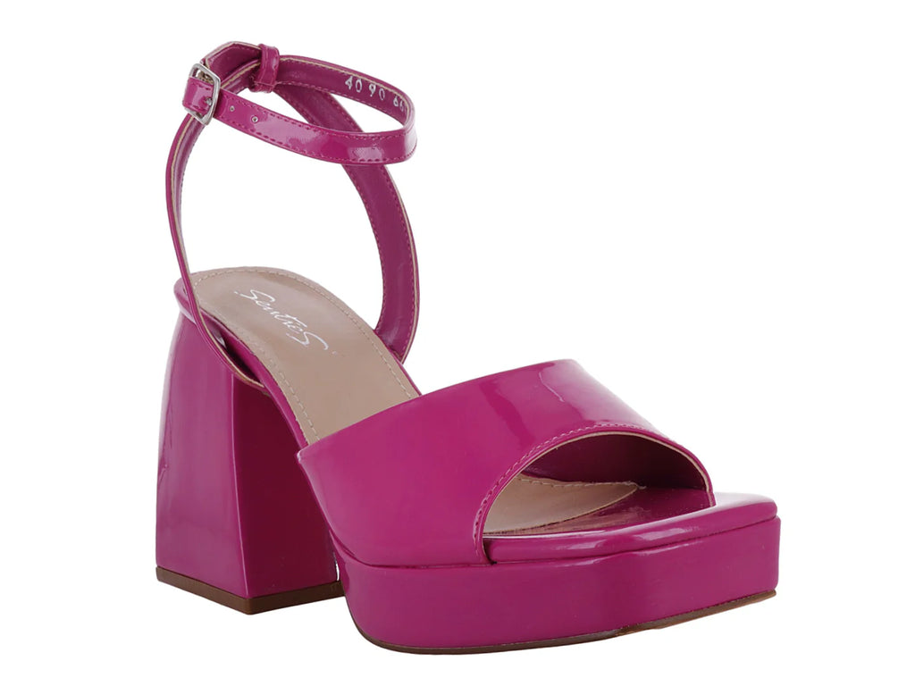 Zapatillas Senties Color Fucsia en Charol