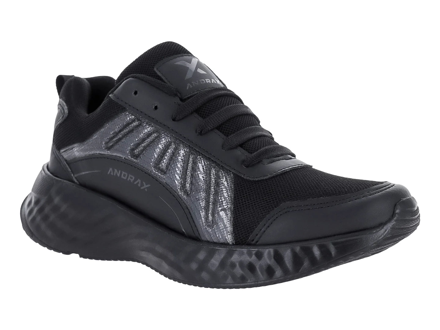 Tenis Casual Andrax Negro Total para Mujer