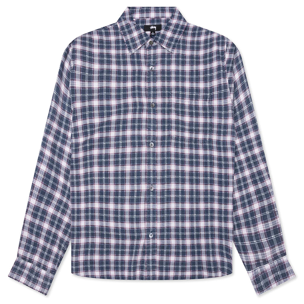 Matthew Plaid Shirt Navy