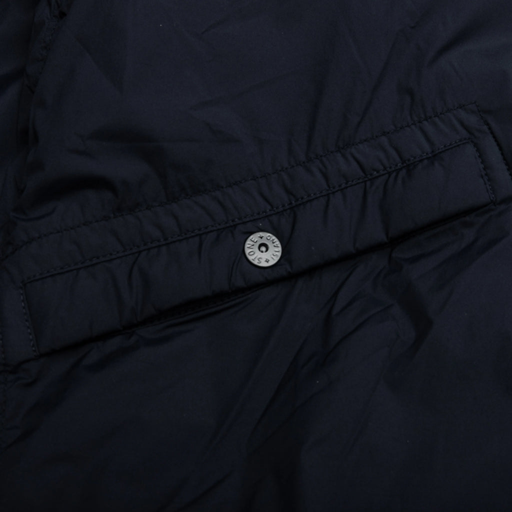 Skin Touch Nylon Bomber Jacket Navy Blue