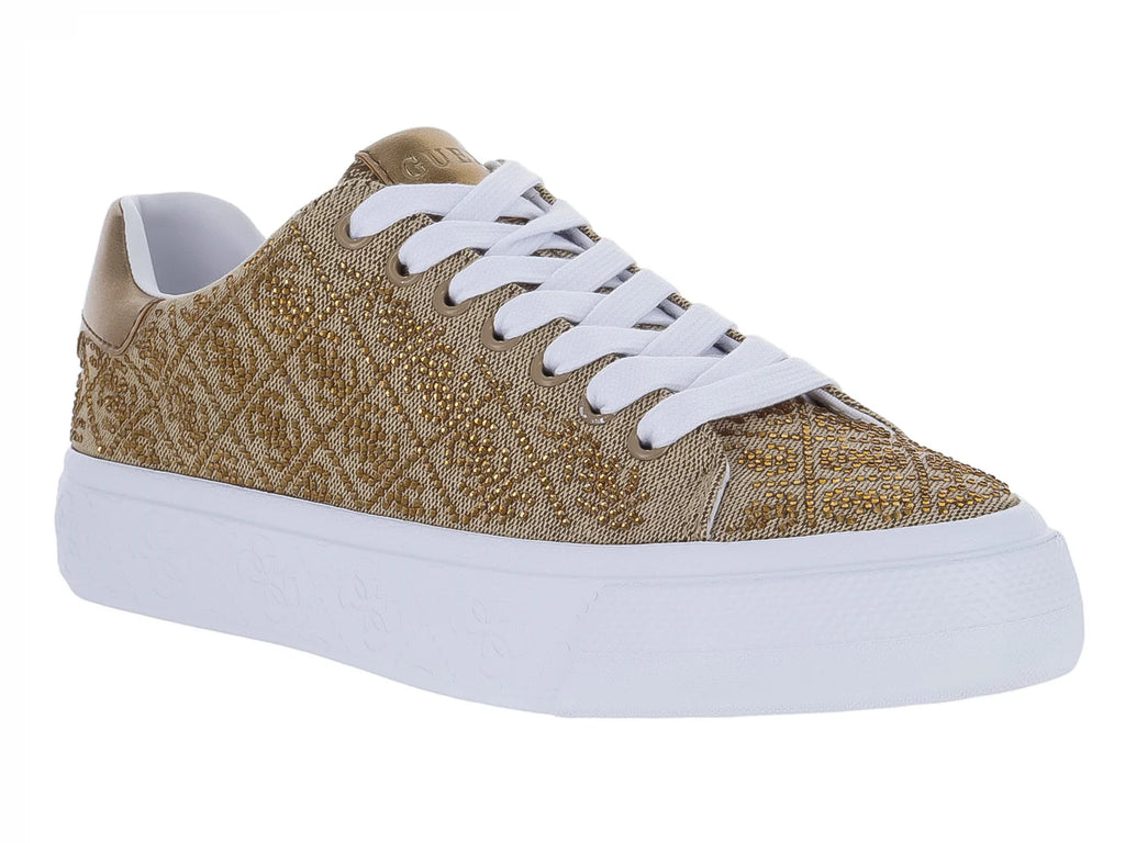 Tenis GUESS Joe Beige y Bronce para Mujer