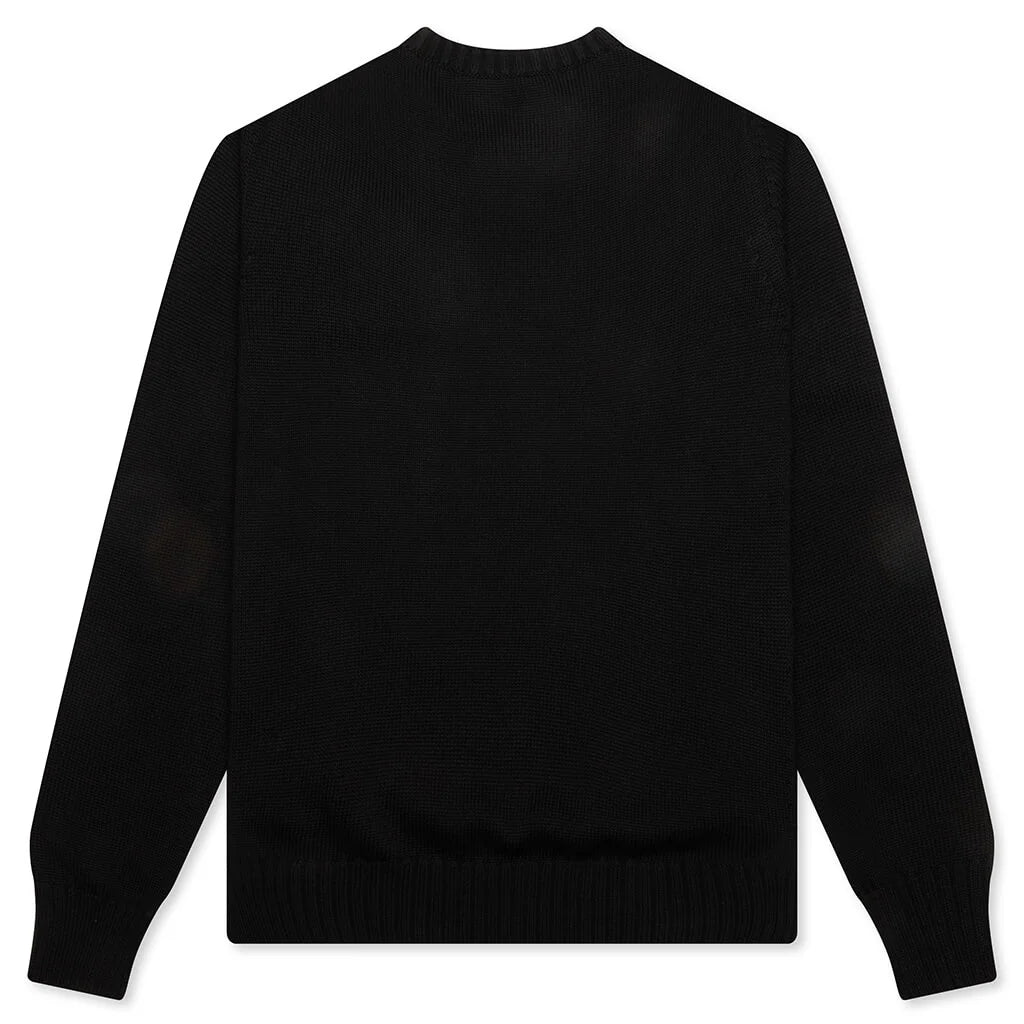Embroidered Sweater Black