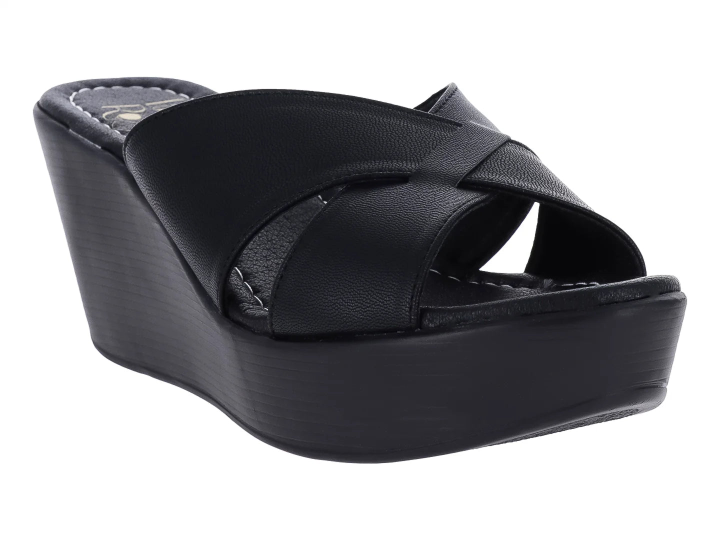 Sandalias Luna Rosa de Plataforma Negro para Mujer