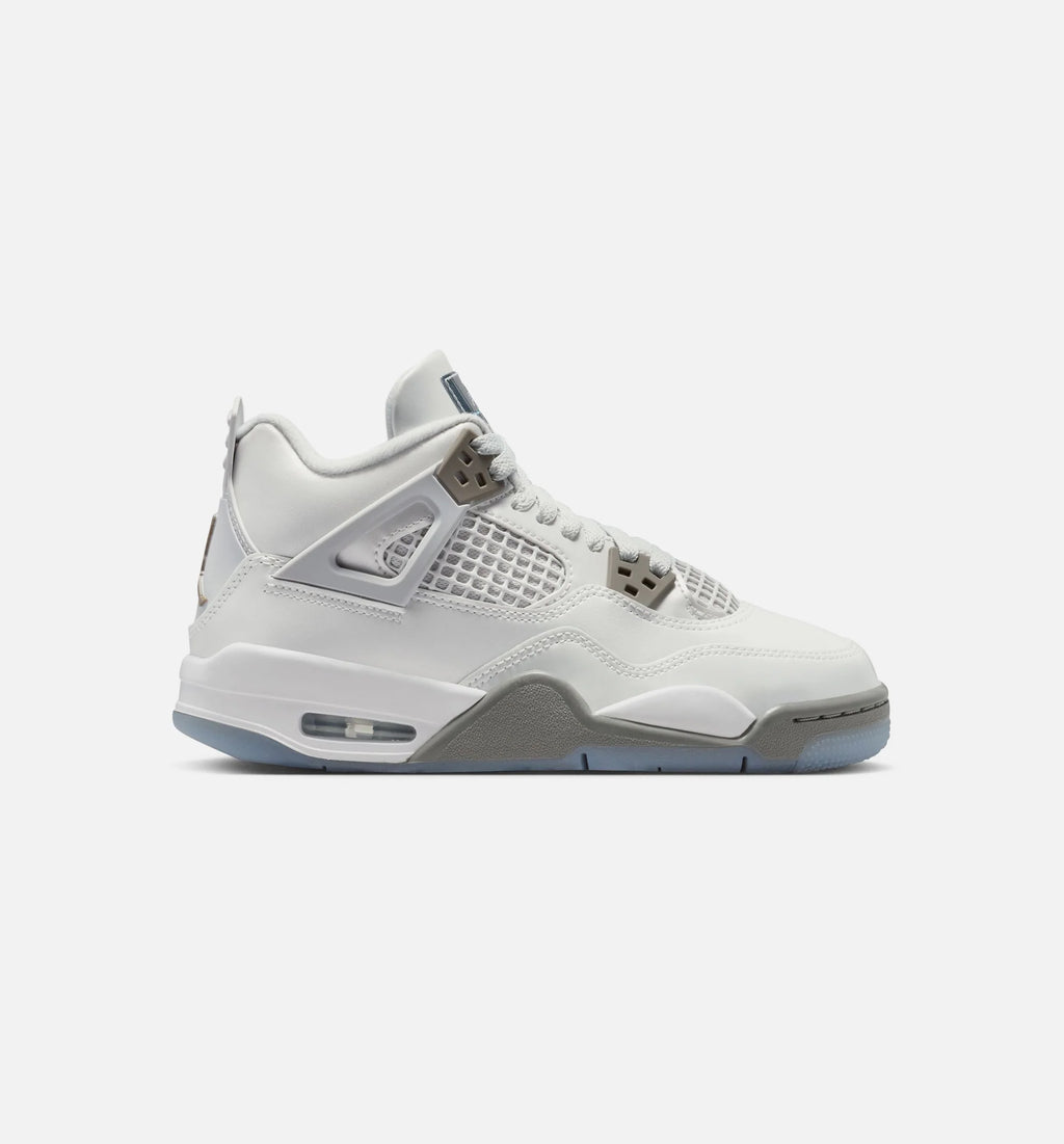 Air Jordan 4 Retro Blue Chill Grade School Lifestyle Shoe Photon Dust Blue Chill Flat Pewter White Blue Tint
