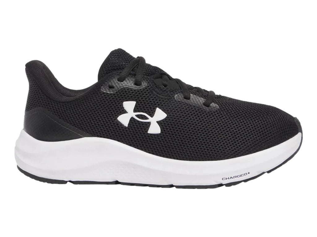 Tenis Under Armour Charged Pursuit 4 Negro y Blanco para Mujer
