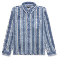Stripe Sherpa Shirt Indigo