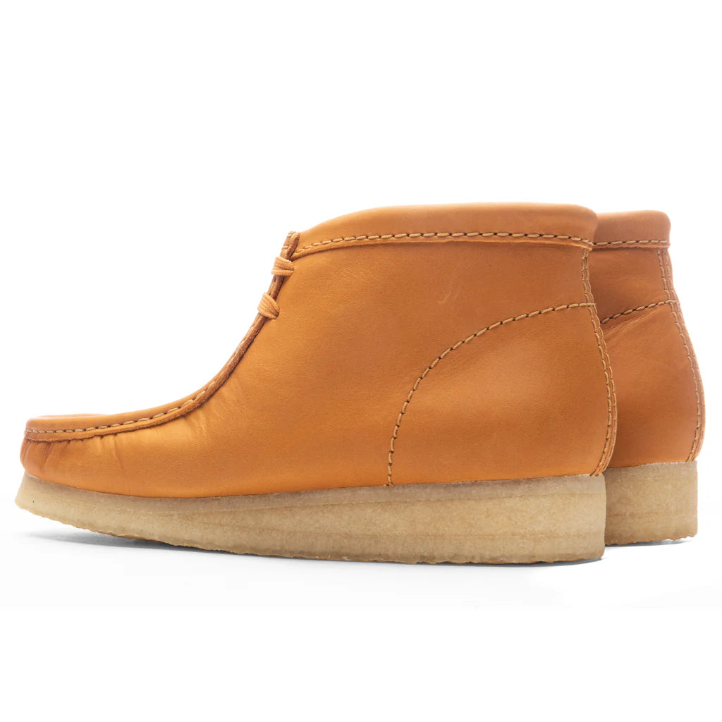 Wallabee Leather Boot Mid Tan