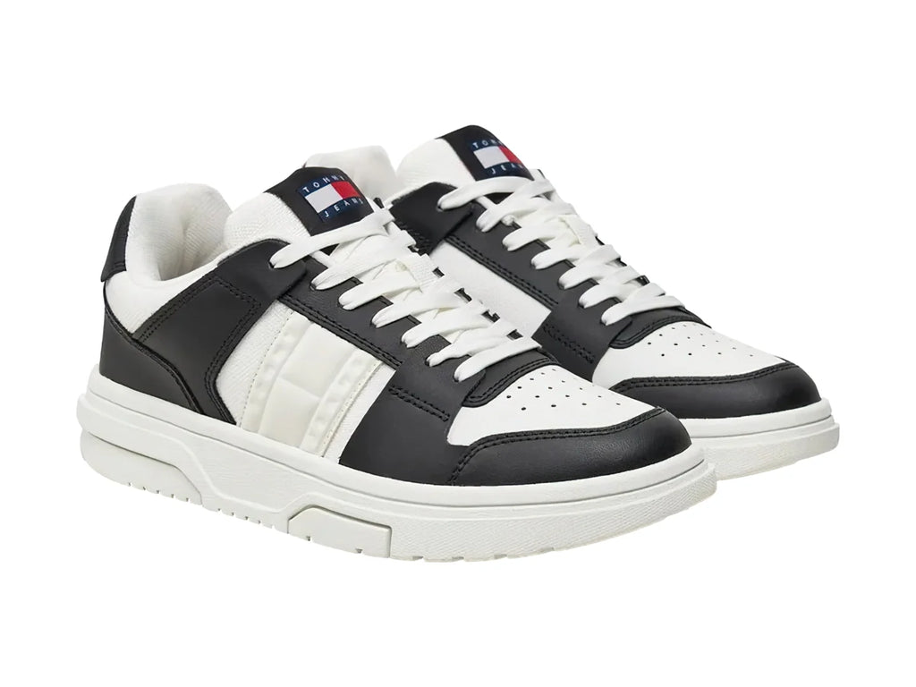 Tenis Tommy Hilfiger The Brooklyn Negro y Blanco para Mujer
