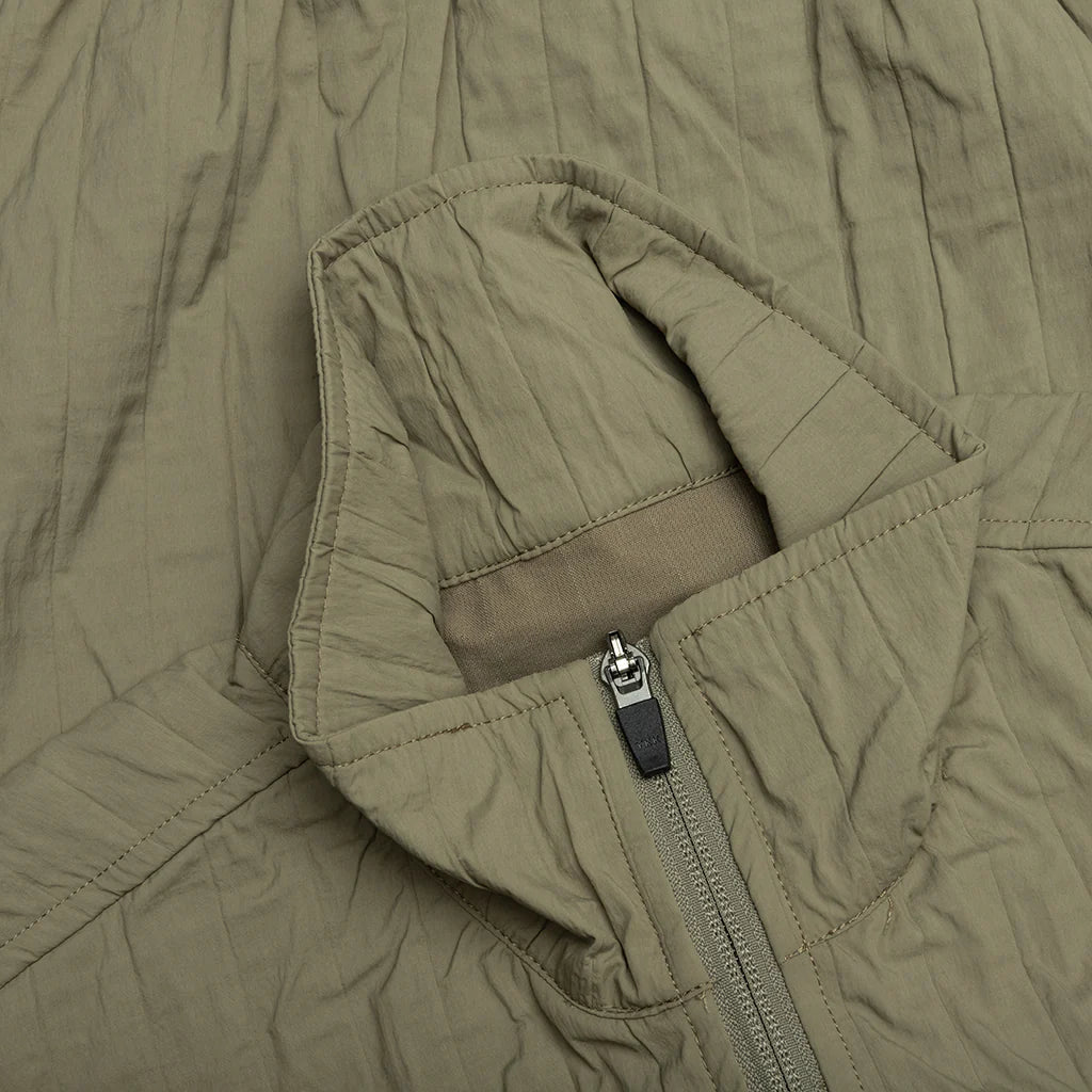 Rescue Pleated Track Jacket Olive