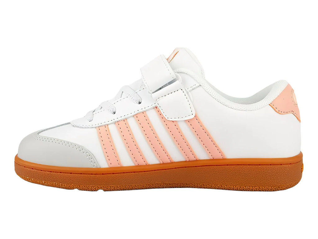 Tenis K SWISS Francis Court Blanco y Rosa para Niña