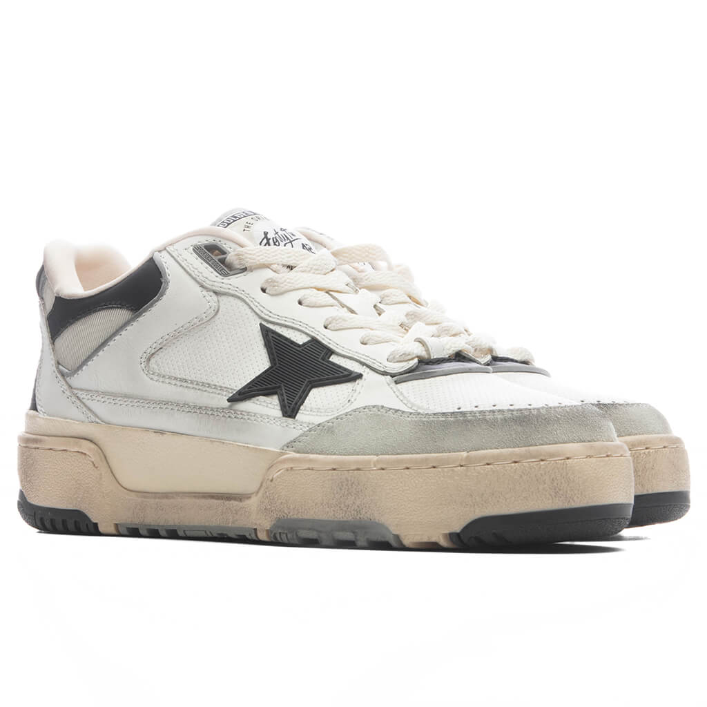 Womens Forty2 White Black Beige