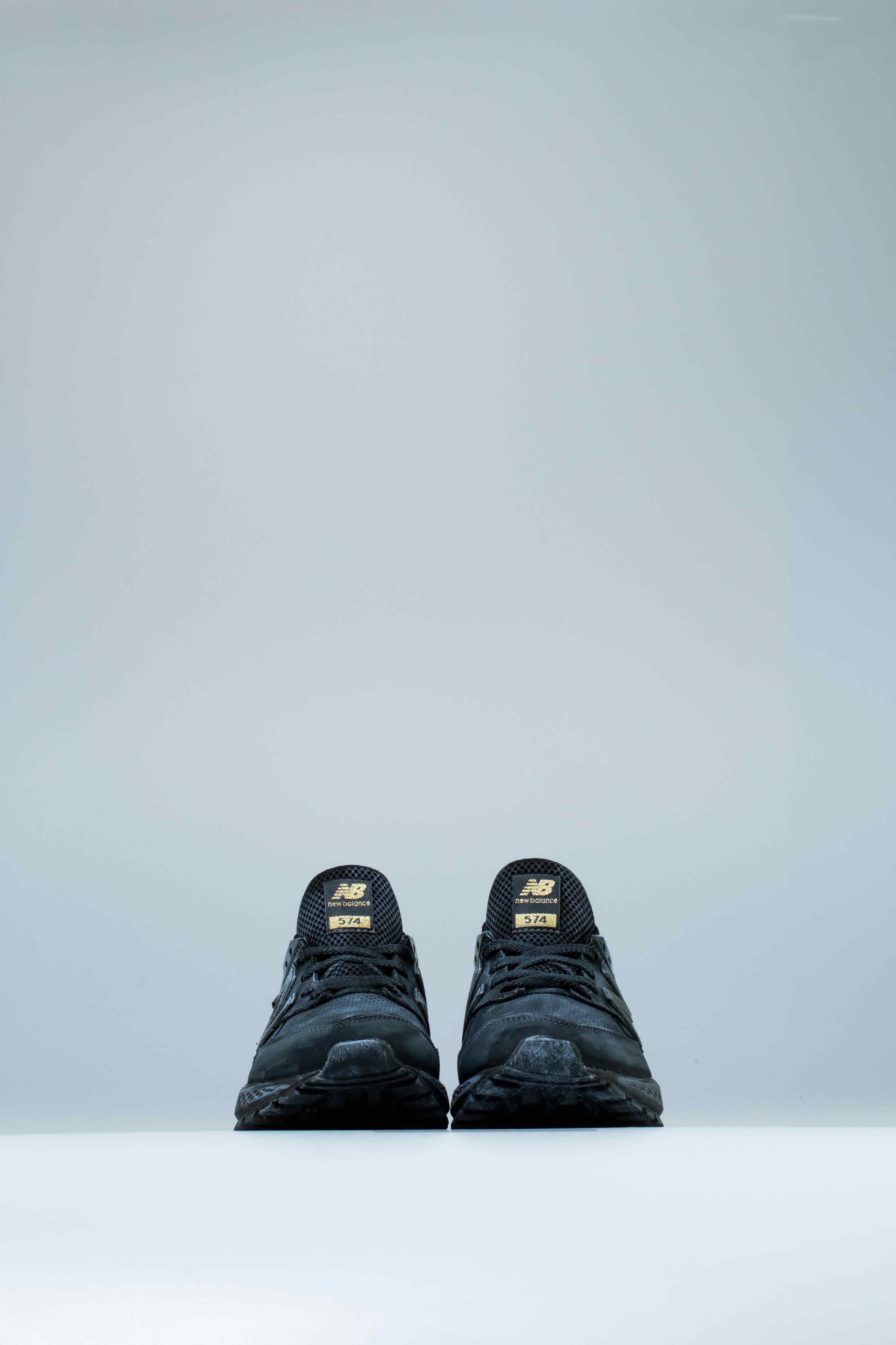 574 Sport Mens Shoe Black Grey Navy