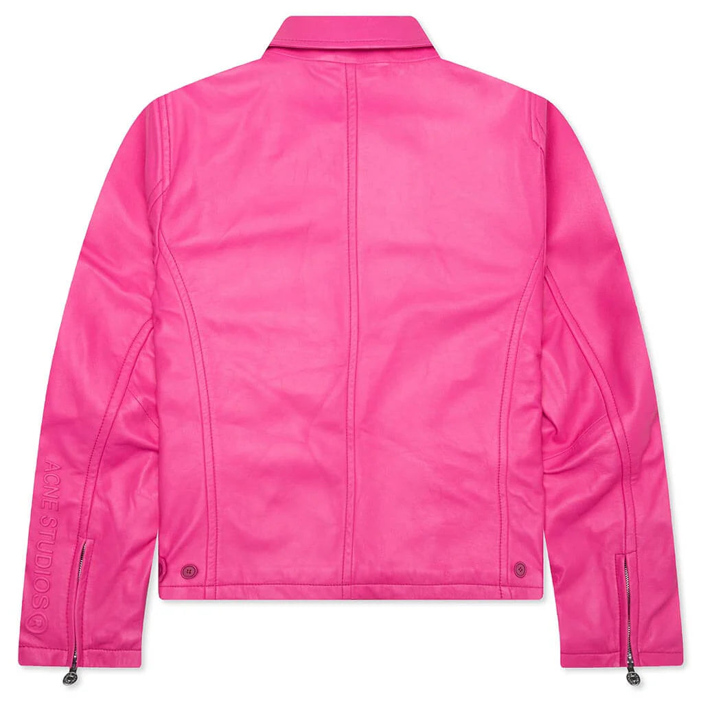 Leather Jacket Bubble Pink