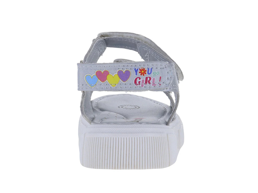Sandalias Teen Bambino Plata para Niña