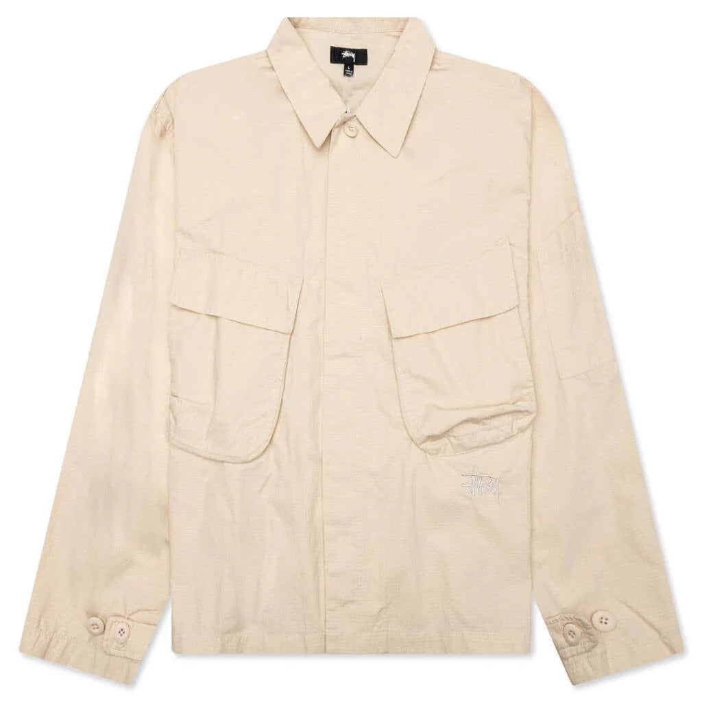 Military L S Over Shirt Bone