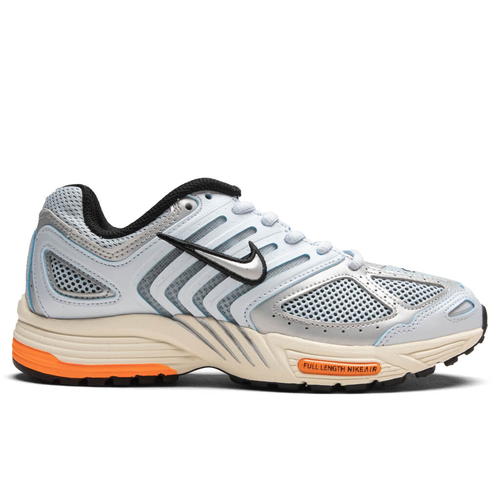 Womens Air Pegasus 2005 Blue Tint Metallic Platinum Total Orange