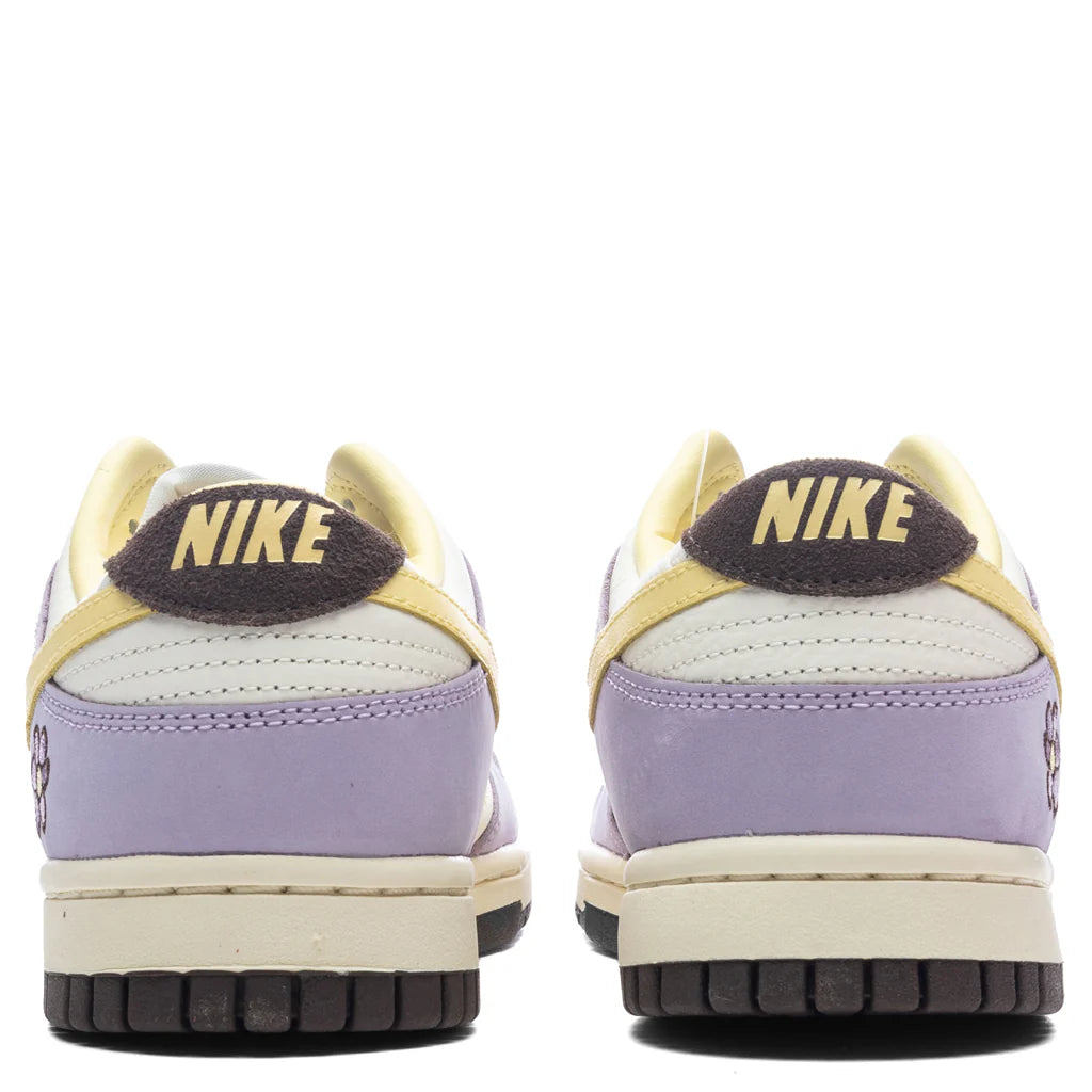 Womens Dunk Low Lilac Bloom Lilac Bloom Soft Yellow Sail