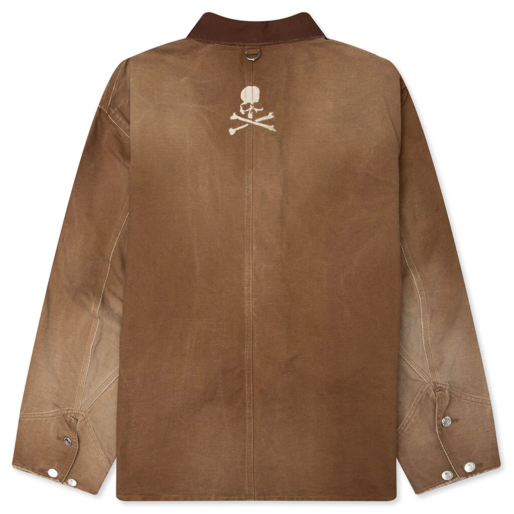 Utility Denim Jacket Dark Brown