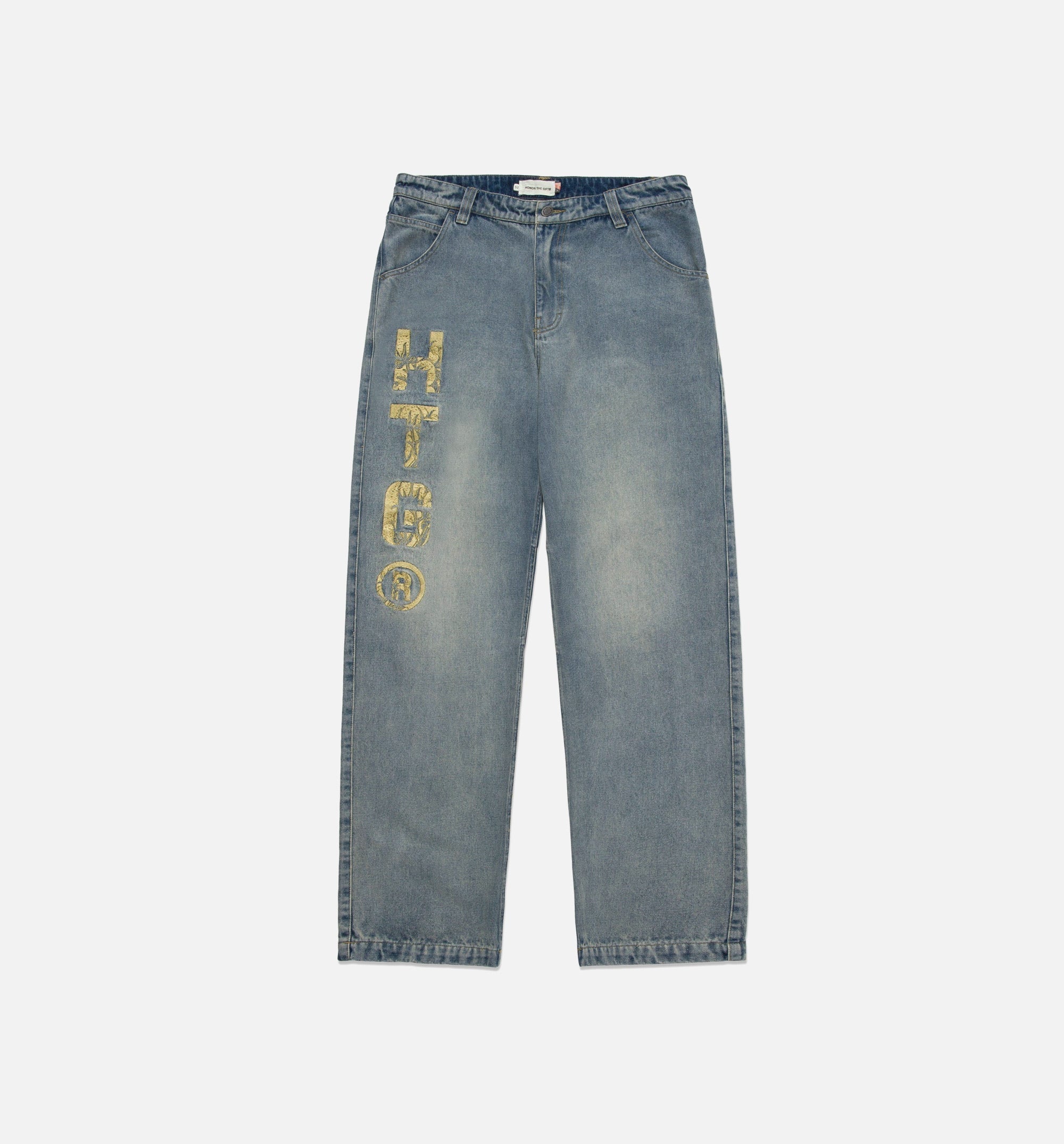 HTG Branded Denim Mens Pants Denim Blue