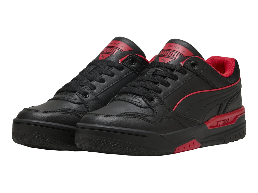 Tenis PUMA Rebound Retro Negro y Rojo para Hombre