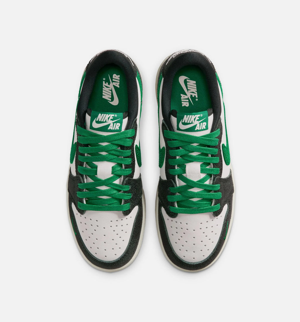 Air Jordan 1 Retro Low OG Phantom And Pine Green Grade School Lifestyle Shoe Phantom Pine Green Black Free Shipping