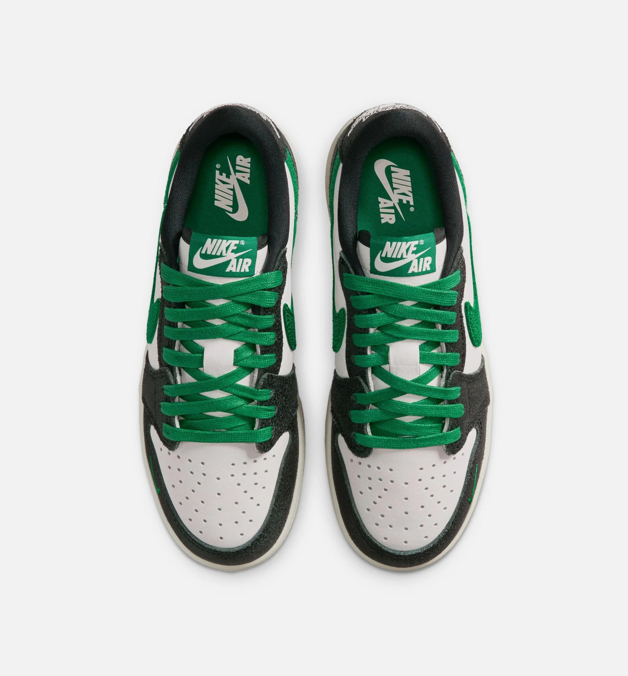Air Jordan 1 Retro Low OG Phantom And Pine Green Grade School Lifestyle Shoe Phantom Pine Green Black Free Shipping