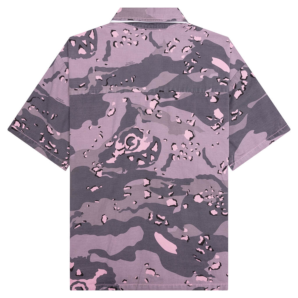 Sugar S S Woven Crop Fit Shirt Pink Nectar