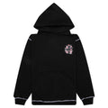 Contrast Stitch Hoodie Black