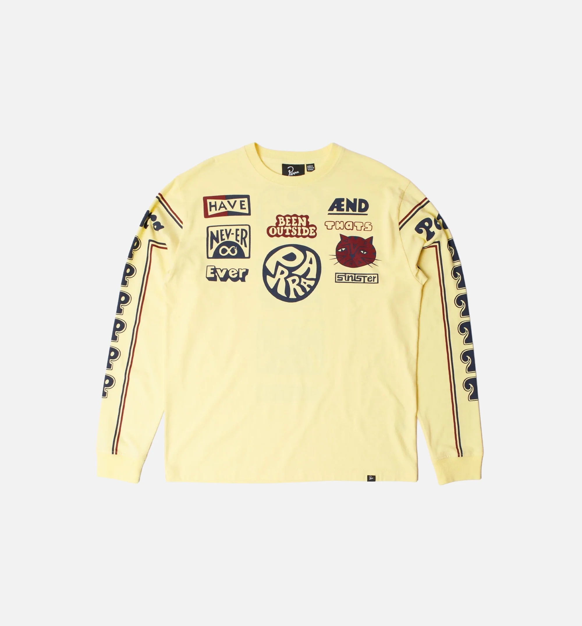 Never Sinister Mens Long Sleeve Shirt Yellow