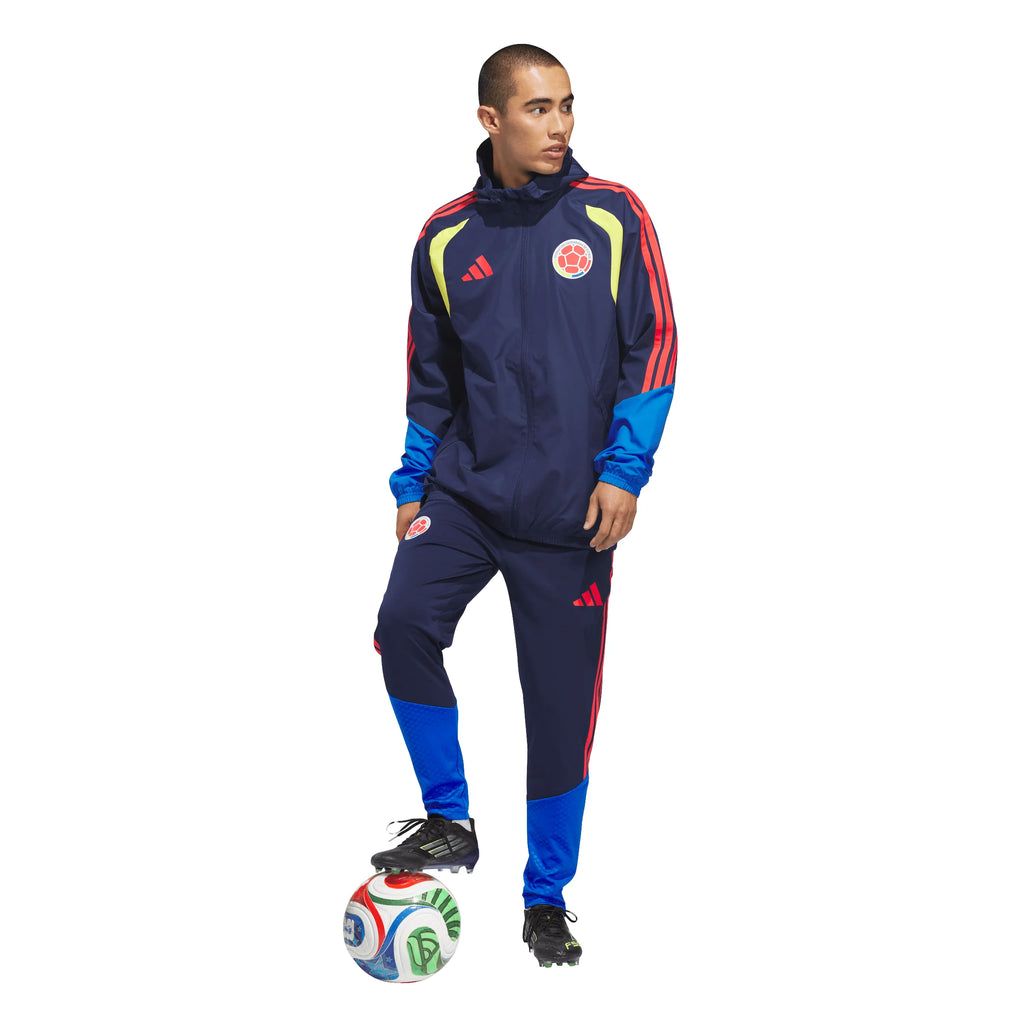 adidas Colombia 26 Tiro All Weather Mens Soccer Jacket Blue