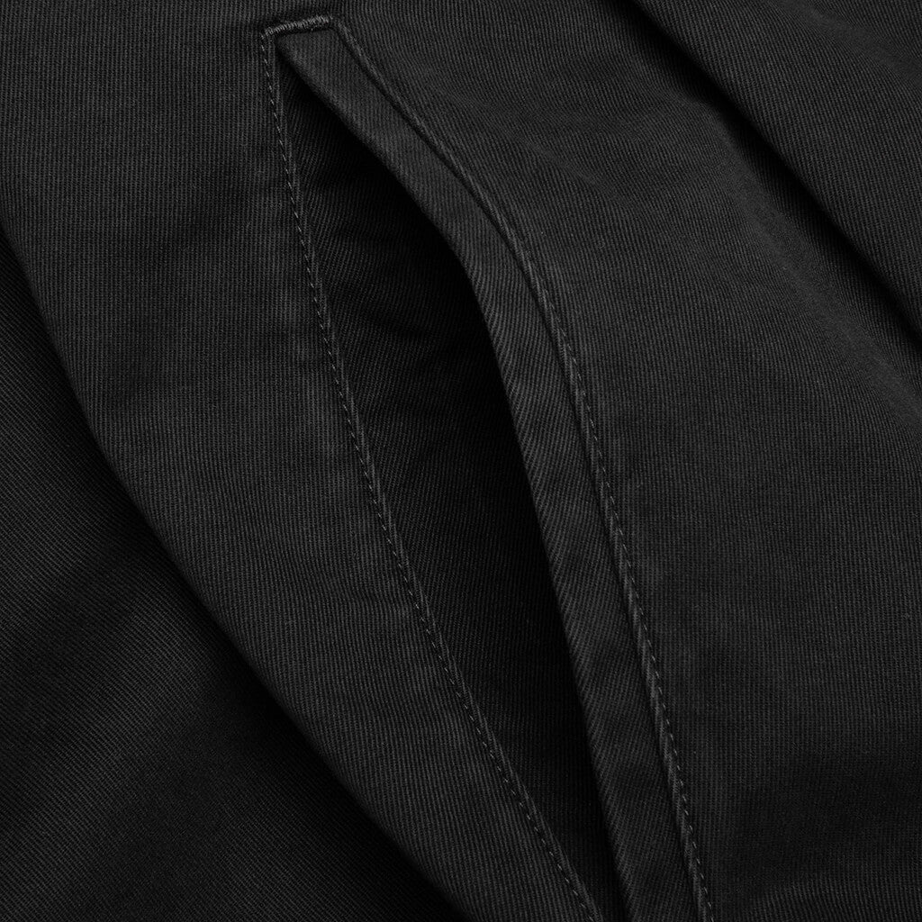 Cotton Drill Trousers Black