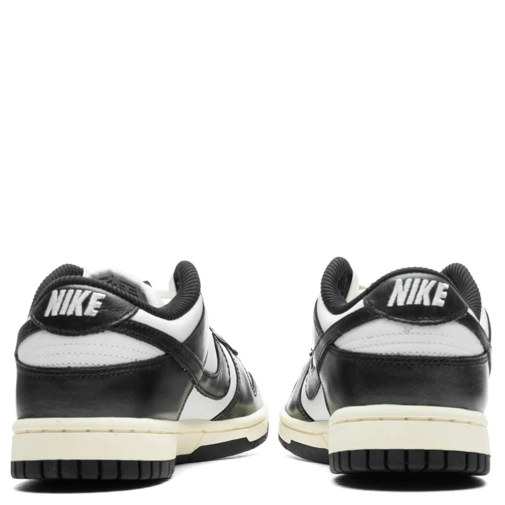 Womens Dunk Low Vintage Panda White Black Coconut Milk