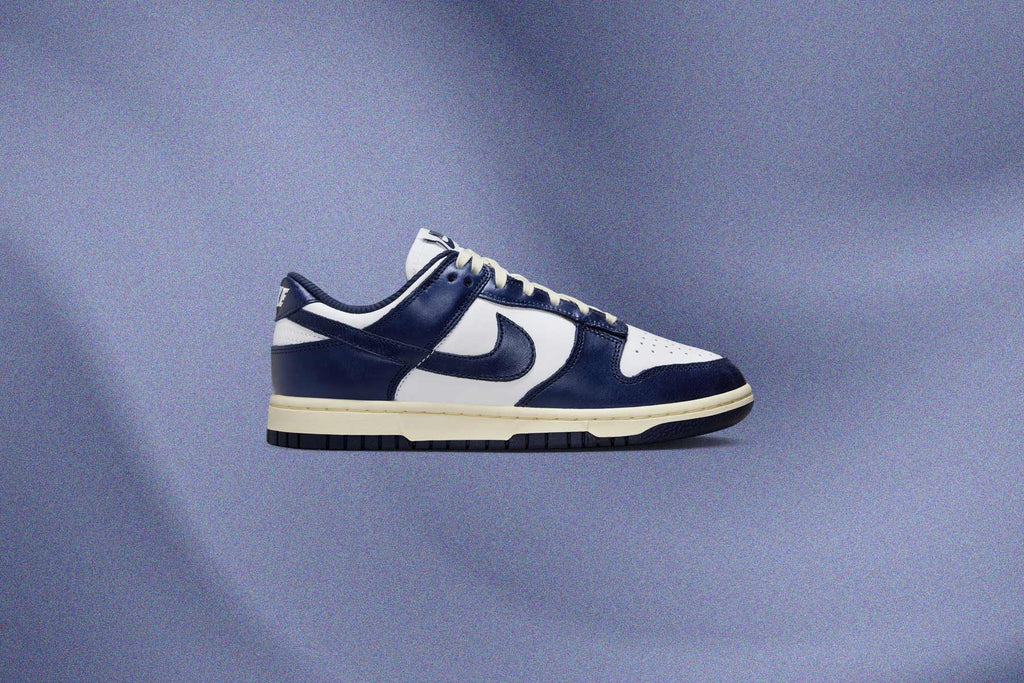 Womens Dunk Low Vintage Navy White Midnight Navy Coconut Milk