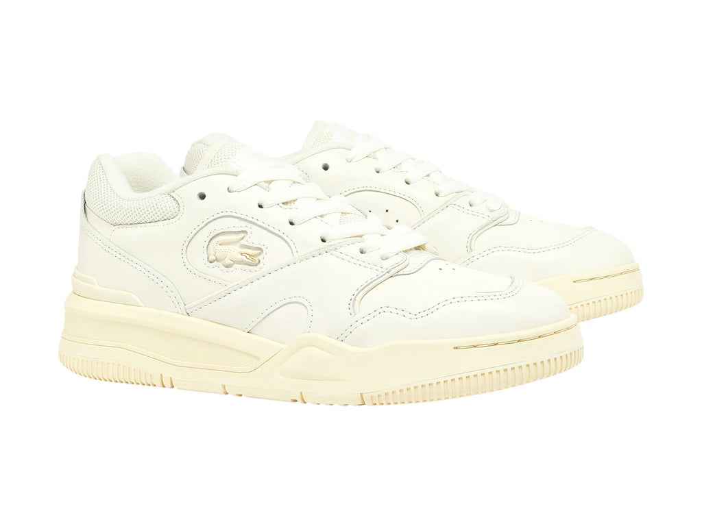 Tenis Lacoste Lineshot 224 Blanco y Amarillo para Mujer