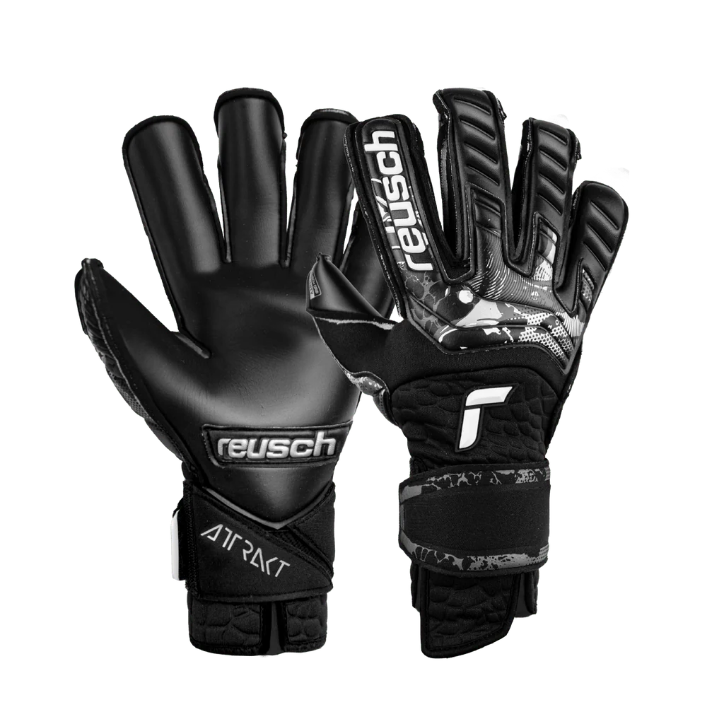 Reusch Attrakt Infinity Resistor Adaptive Flex Goalkeeper Gloves Black