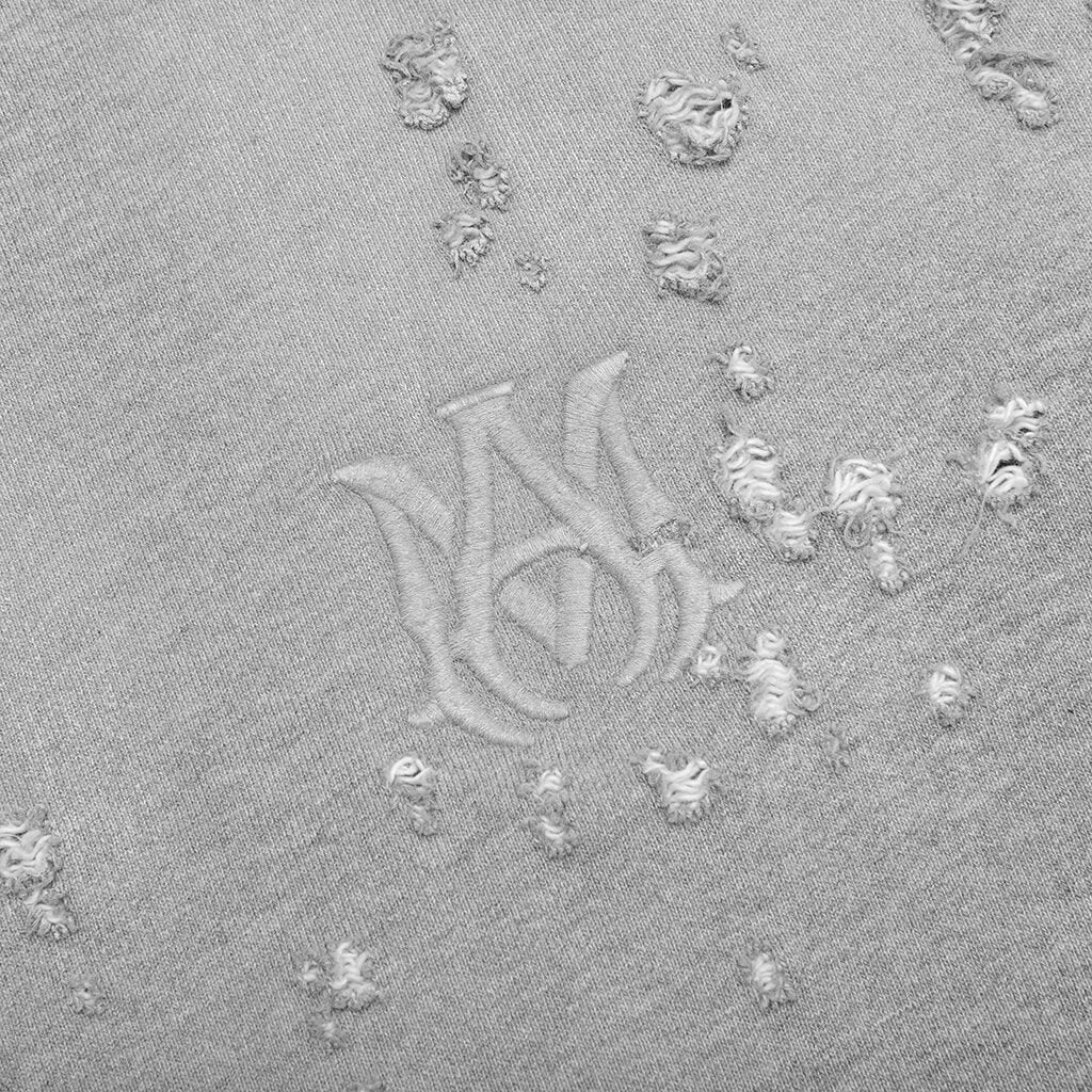 Ma Shotgun Embroidered Crew Grey