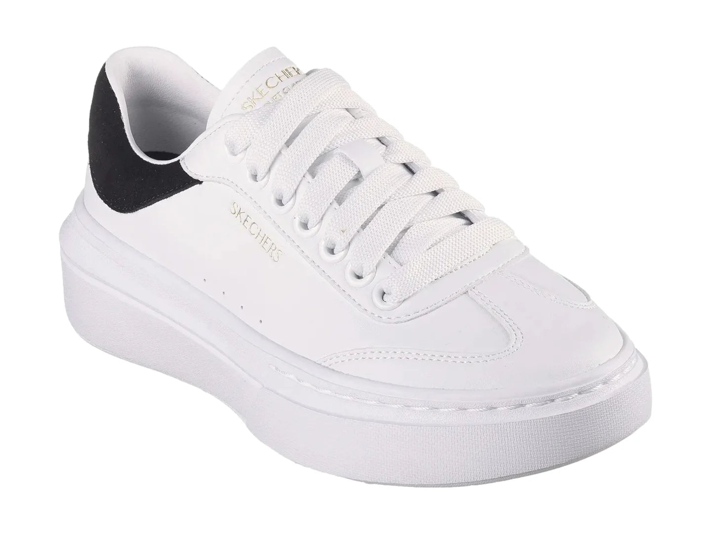 Tenis Skechers Cordova Classic Blanco y Negro para Mujer