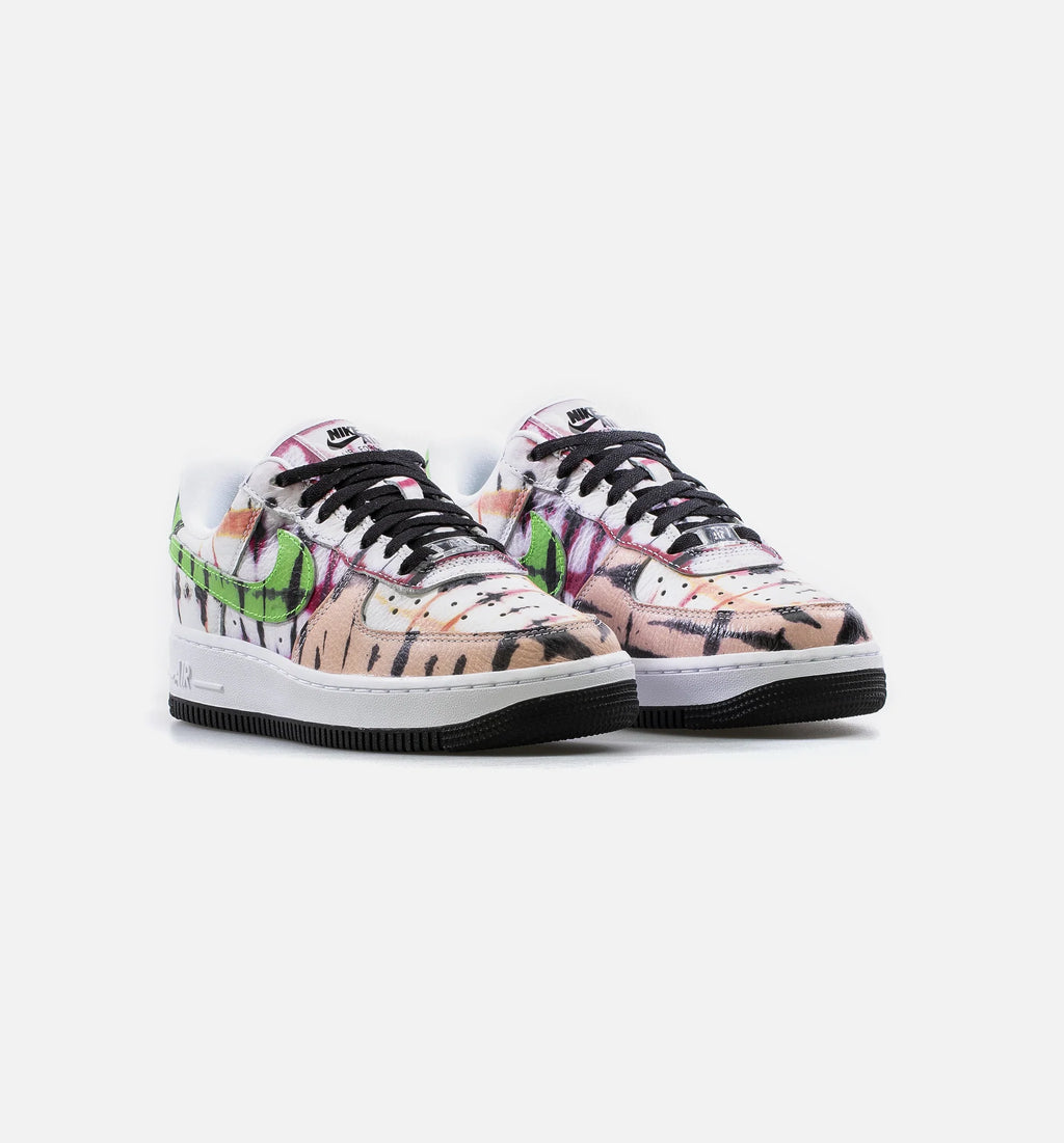 Air Force 1 07 Low QS Womens Lifestyle Shoe White Black Green Pink Orange