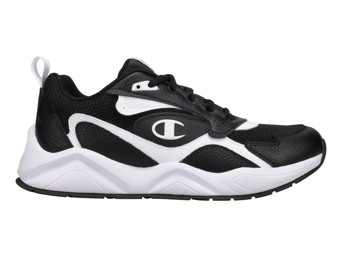 Tenis Champion Negro con Blanco para Hombre