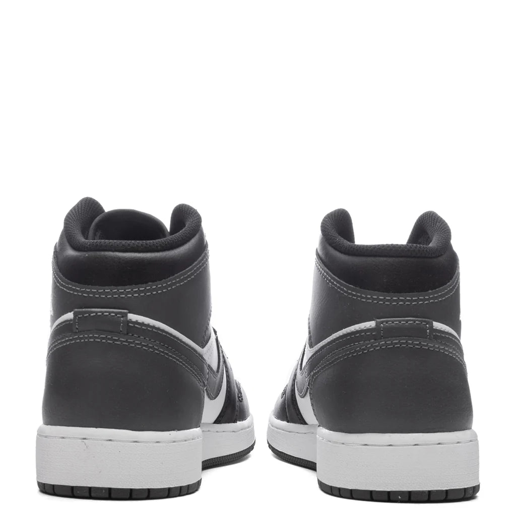 Air Jordan 1 Mid GS Black Iron Grey White