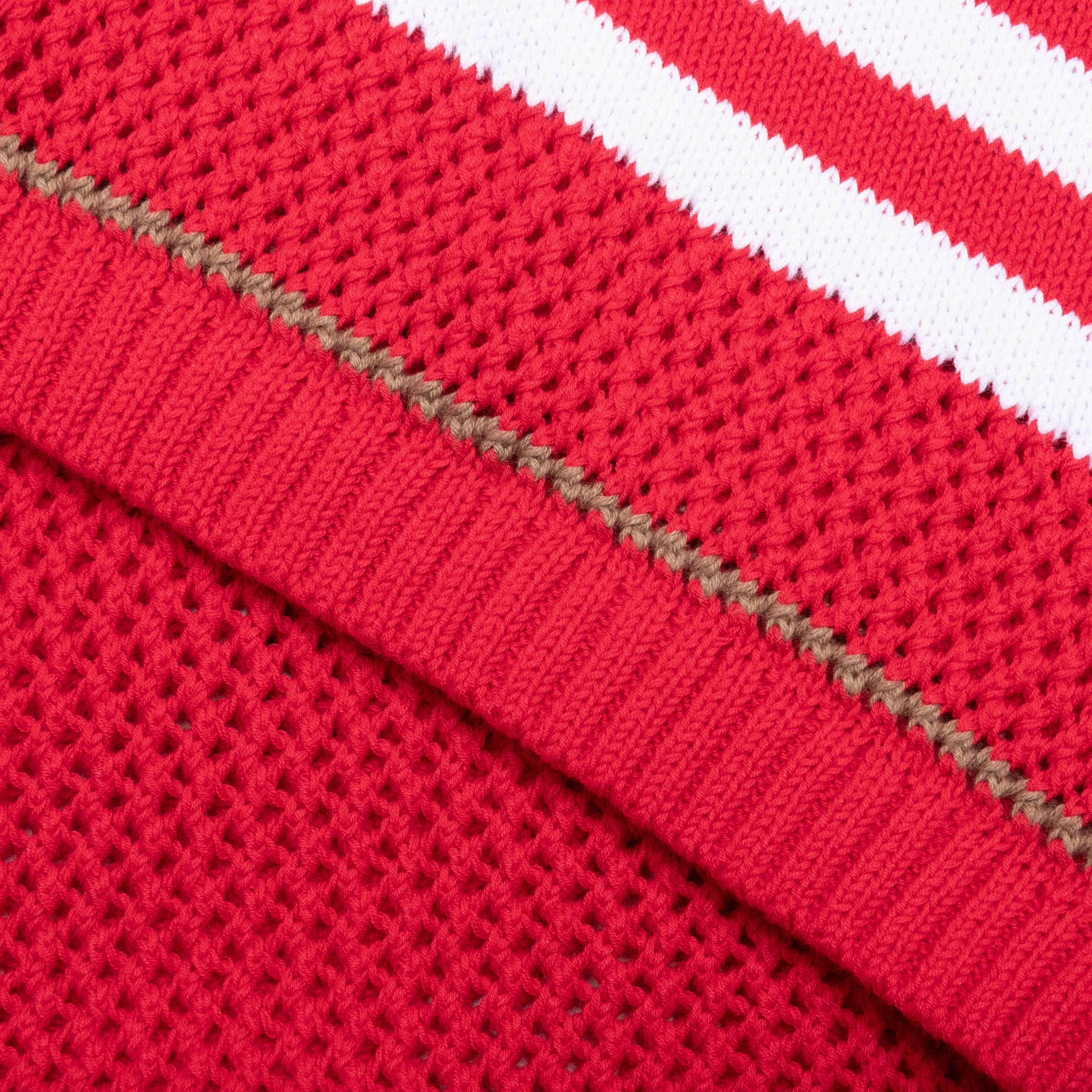 Knit 24 Football Shirt Cherry