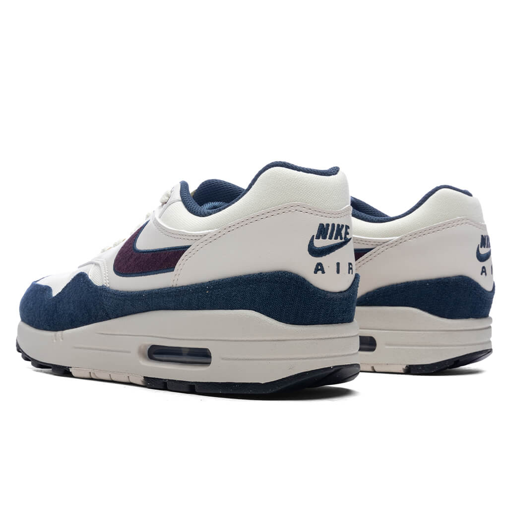 Air Max 1 Coconut Milk Burgundy Crush Armory Navy