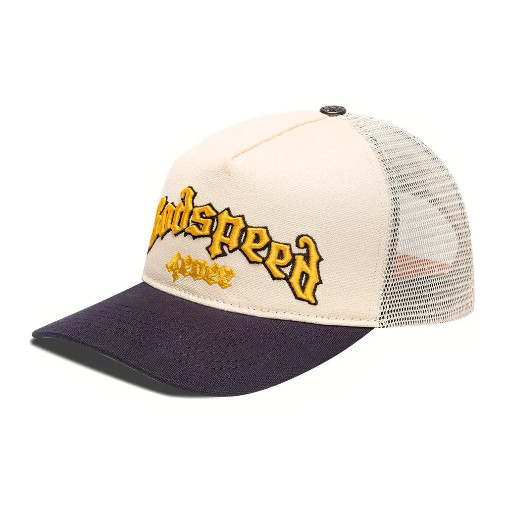 GS Forever Trucker Hat Bone Yellow Navy