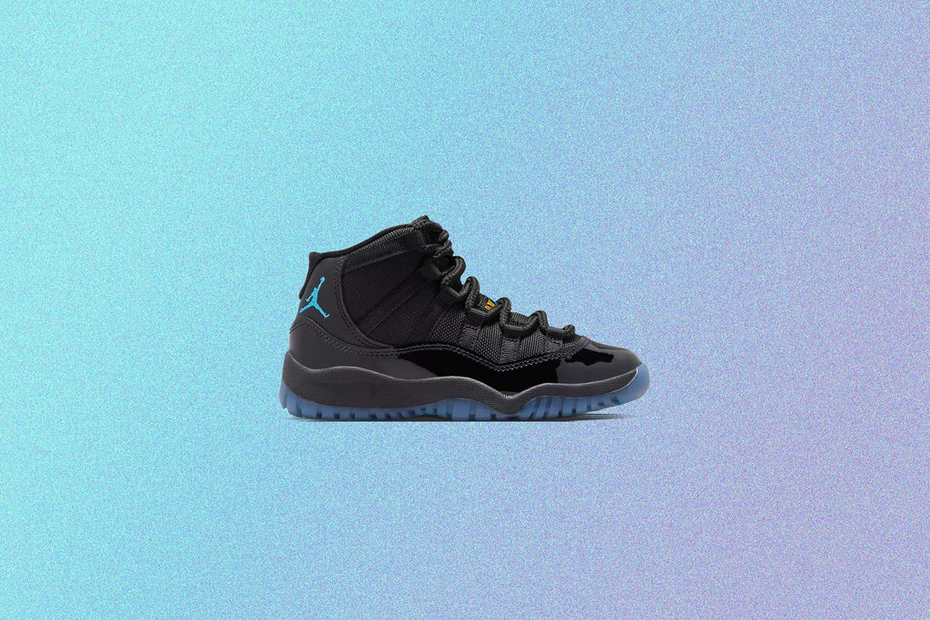 Air Jordan 11 Retro Gamma PS Black Gamma Blue Varsity Maize