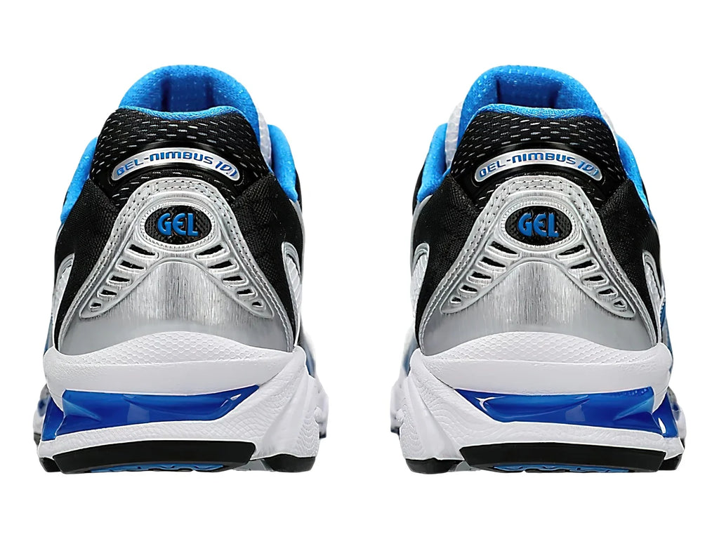 Tenis ASICS Gel Nimbus 101 Blanco y Azul para Hombre