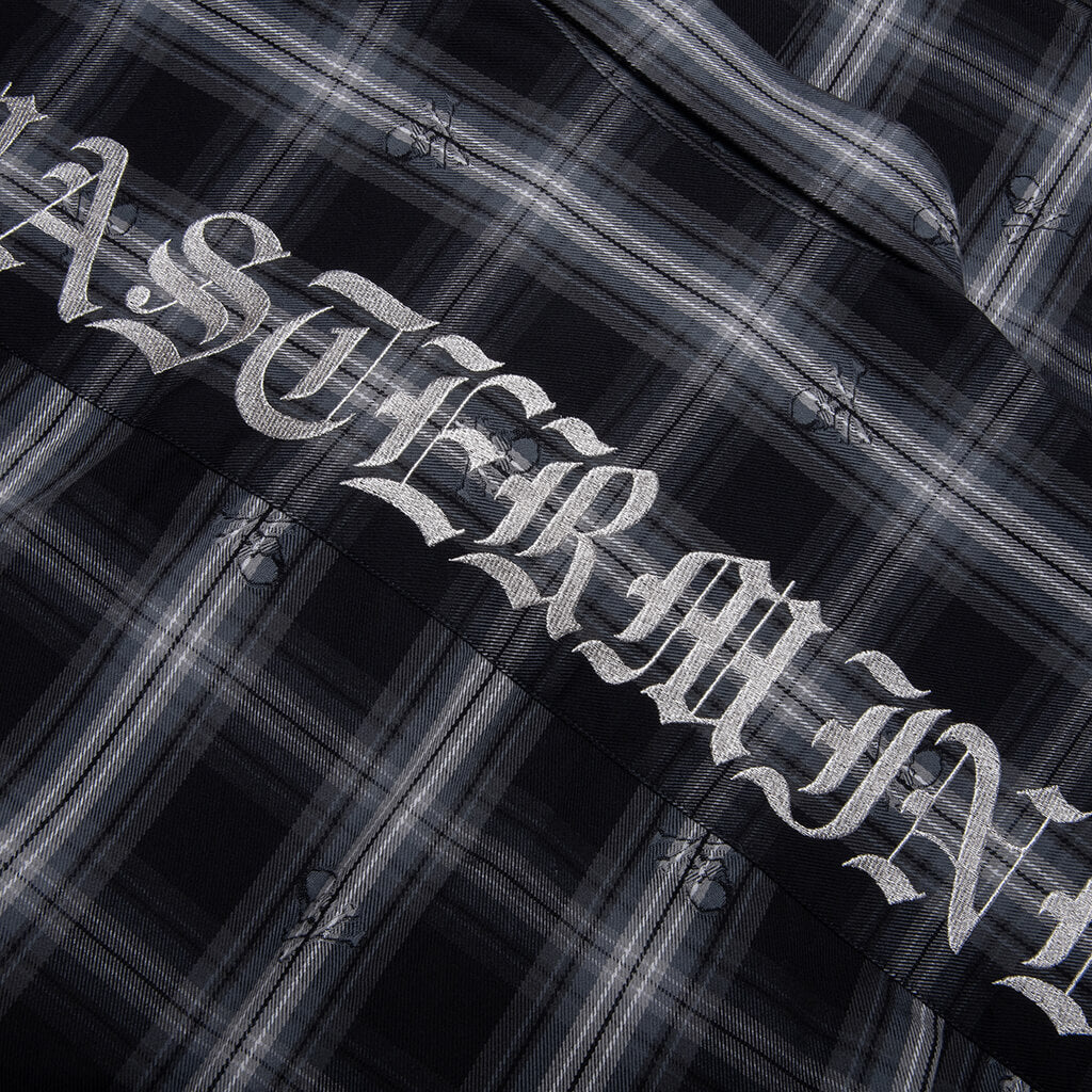 Plaid Flannel Shirt Black